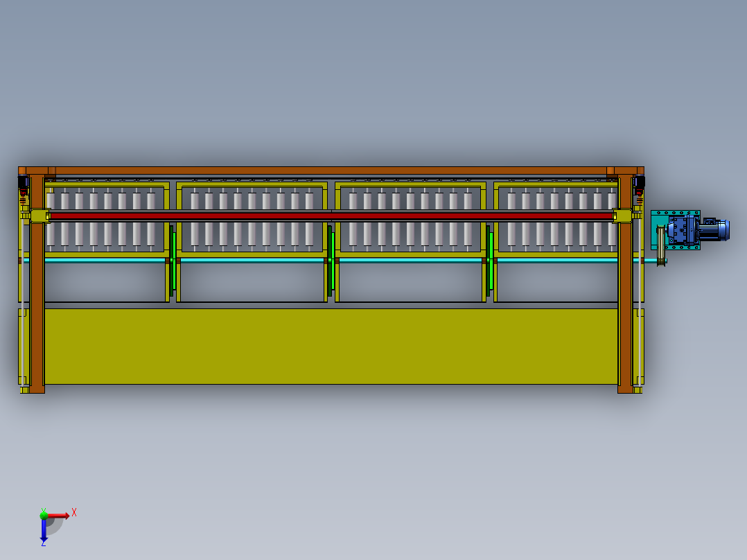 槽钢堆垛机设计俯视图