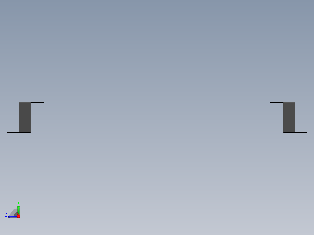 0.123米宽双带滚轮输送机构右视图