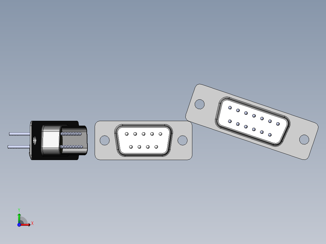 接插件(90)前视图