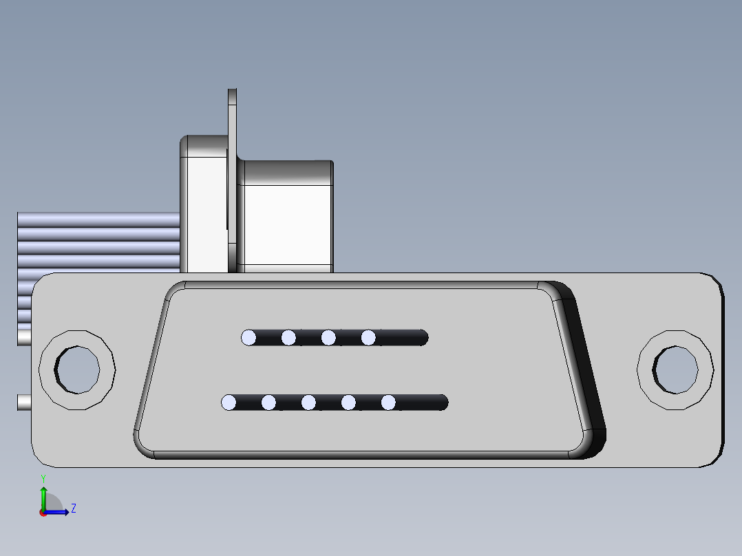 接插件(90)左视图