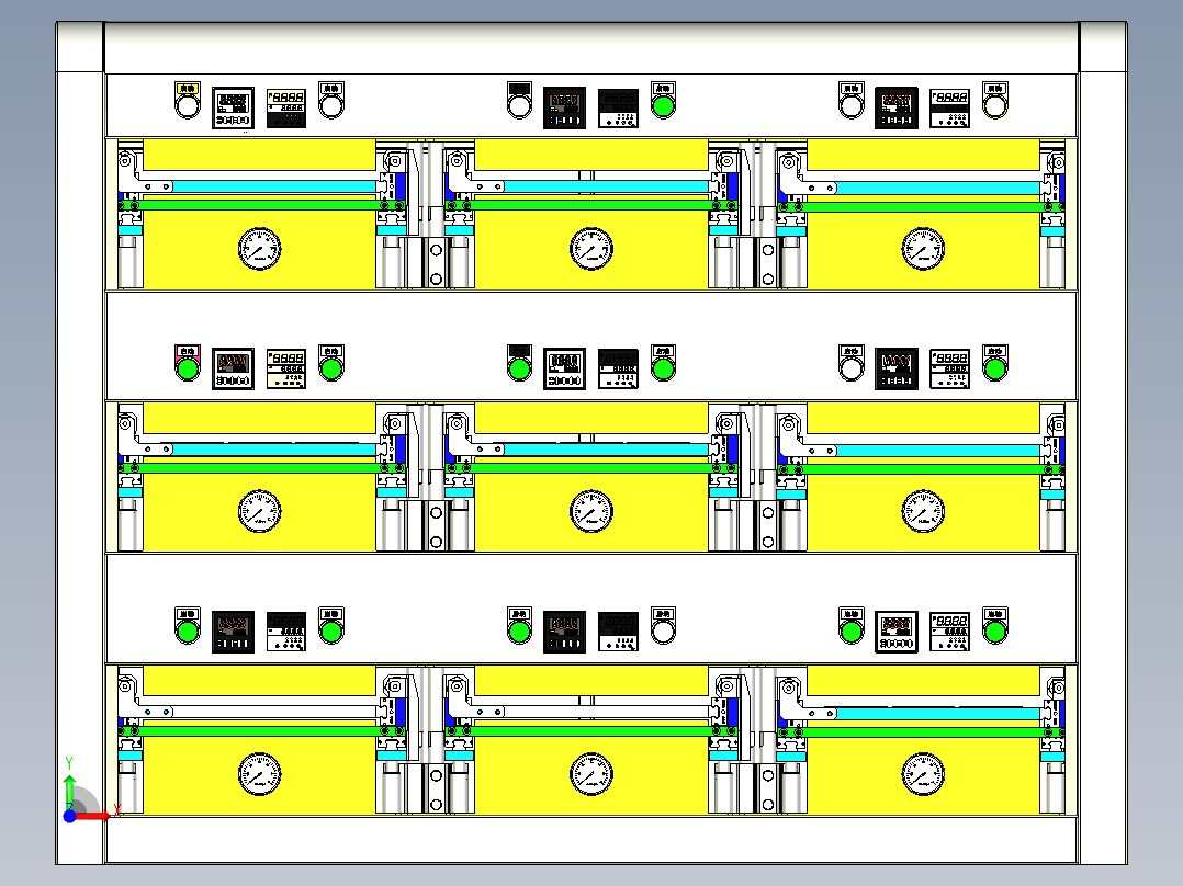 YL-5610 电子元件恒温老化柜前视图