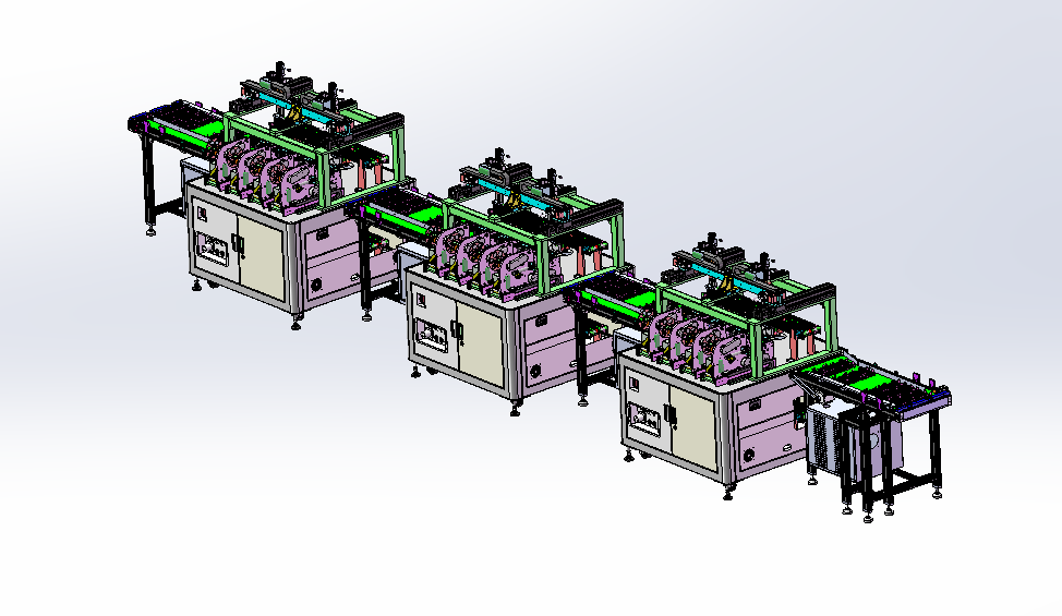 贴标设备，采用双上料模组，双视觉定位模组