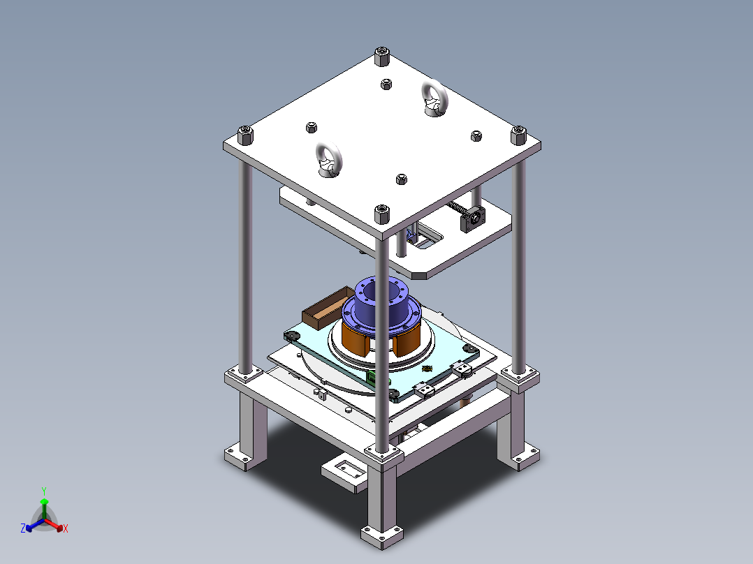 螺栓压装机  sw20正等轴测图