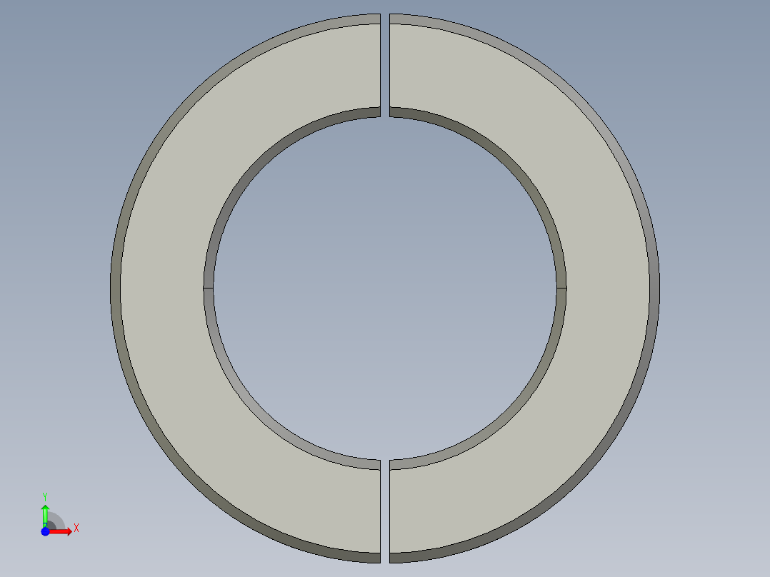 圆形固定轴套H-705前视图