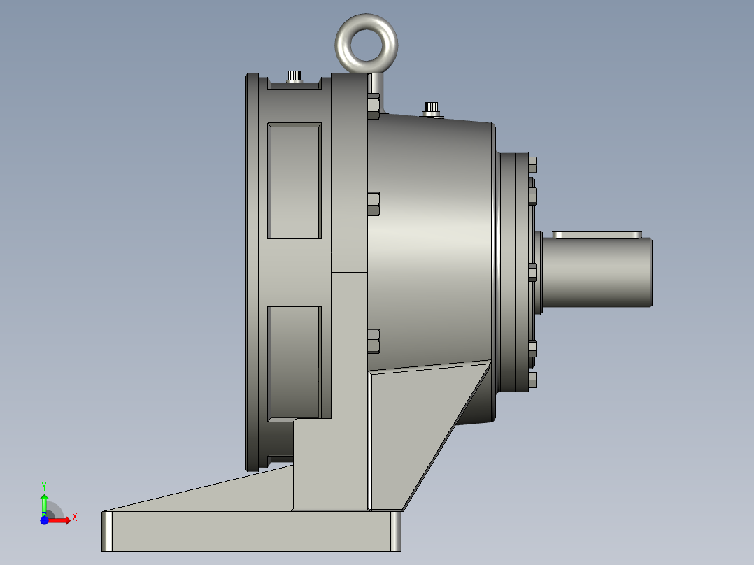 XWD单级摆线针轮减速机前视图