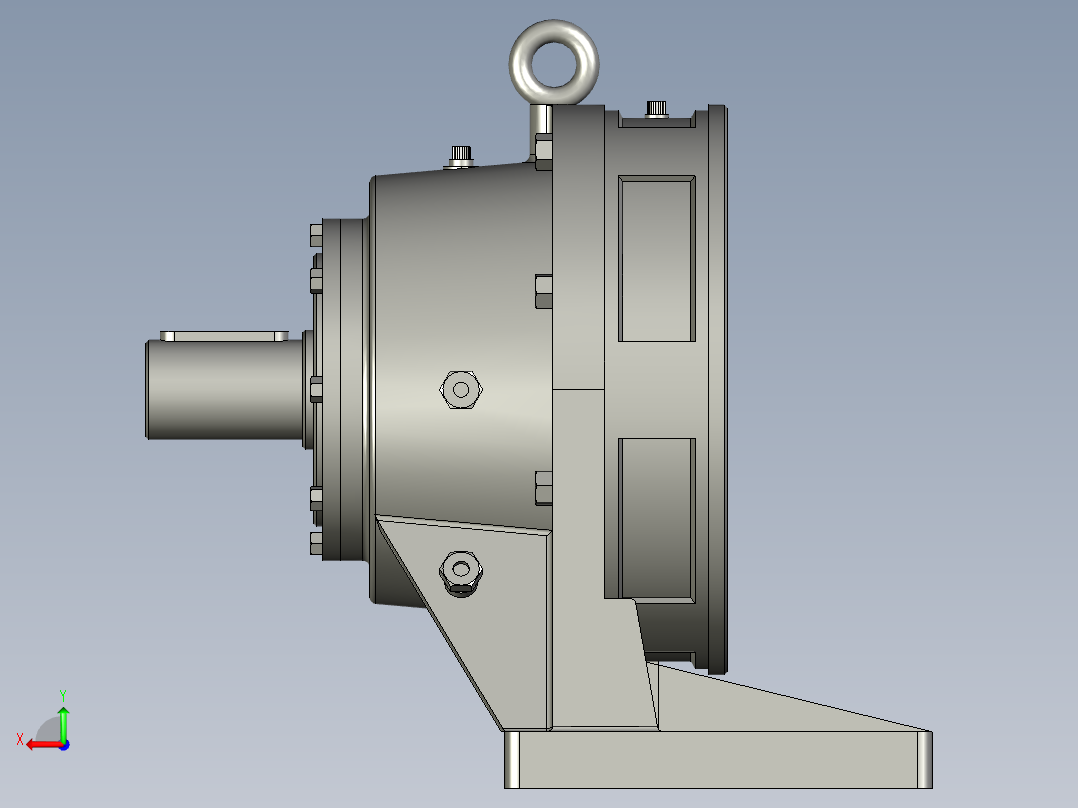 XWD单级摆线针轮减速机后视图