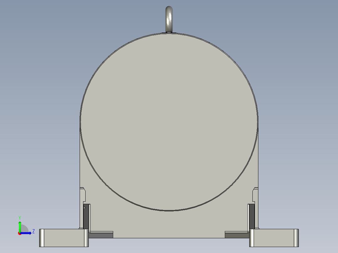 XWD单级摆线针轮减速机左视图