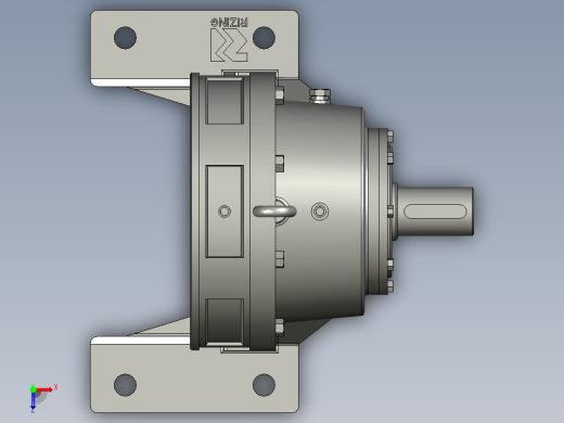 XWD单级摆线针轮减速机俯视缩略图