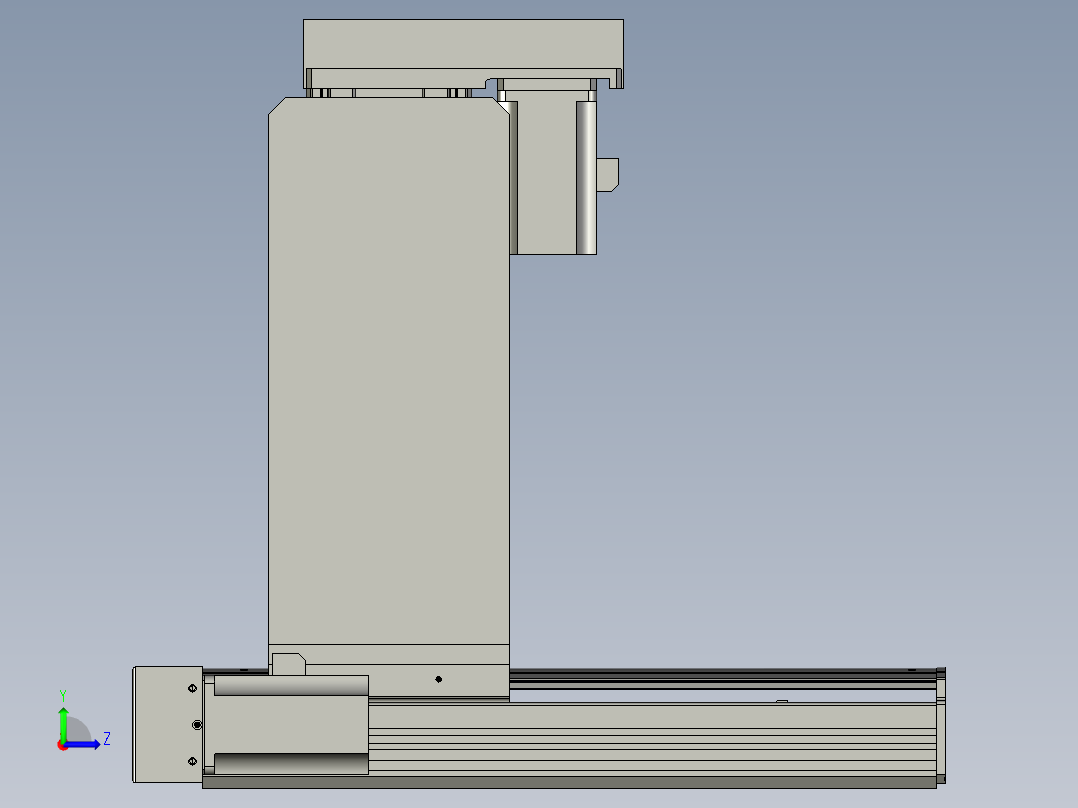 底座翻转传送机械手左视图