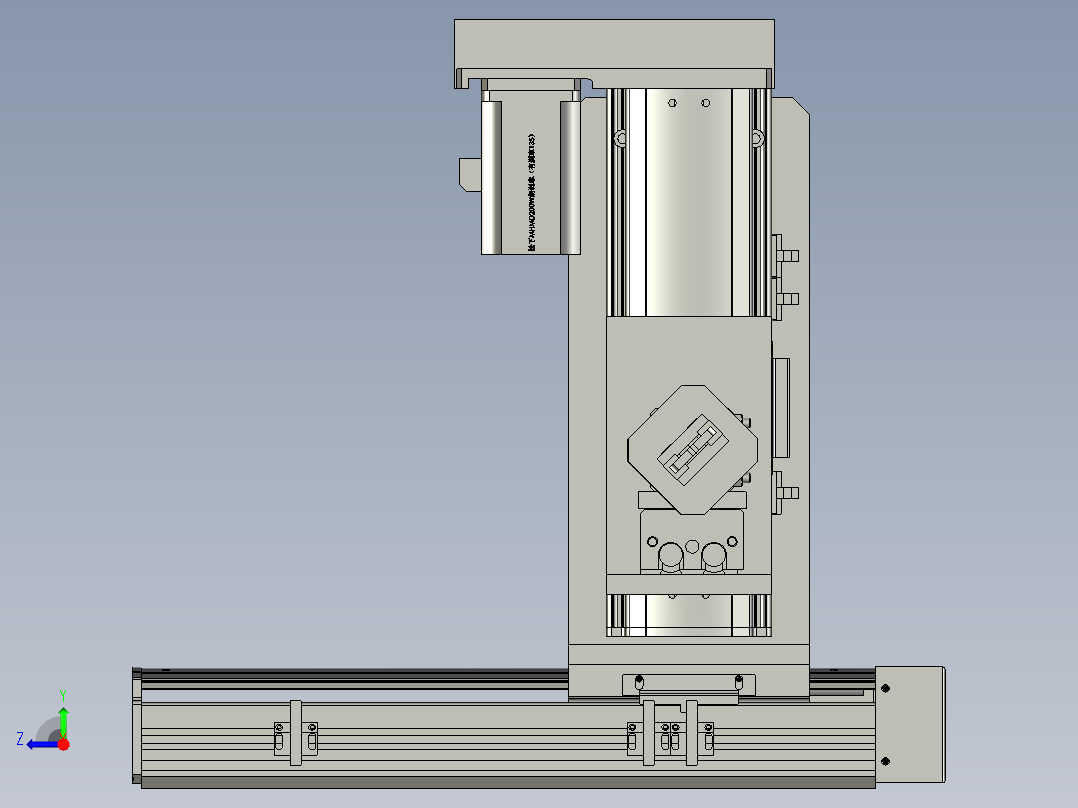 底座翻转传送机械手右视图