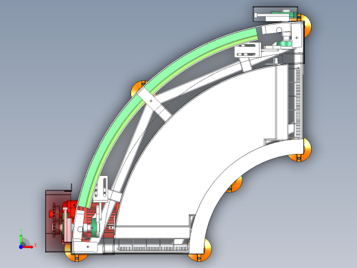 90度转弯皮带线前视缩略图