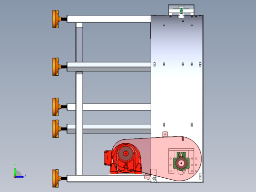 90度转弯皮带线左视缩略图