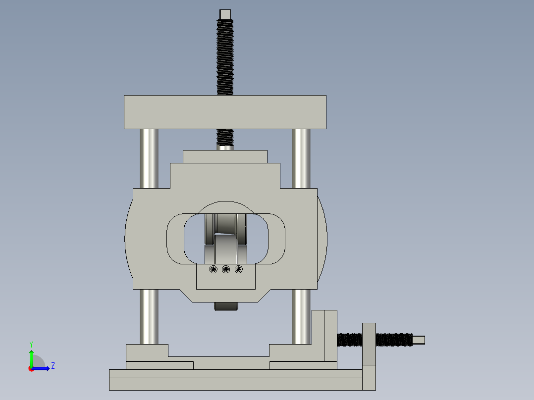 机头2装配体左视图