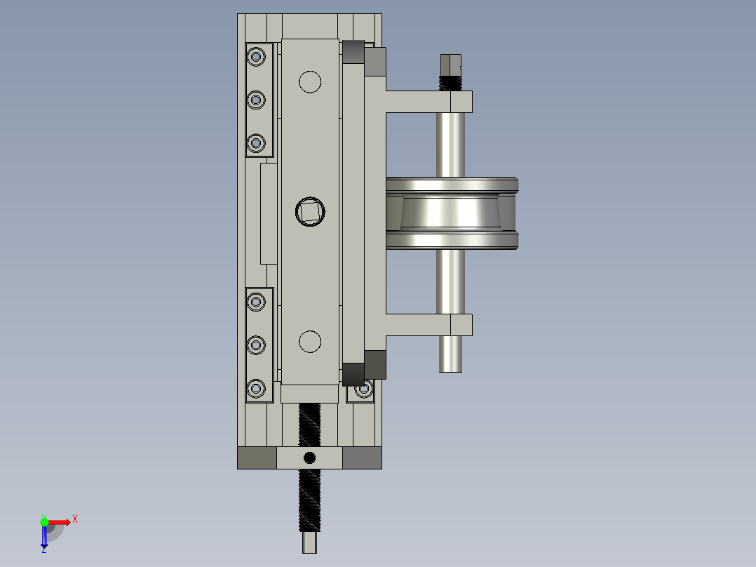 机头2装配体俯视图