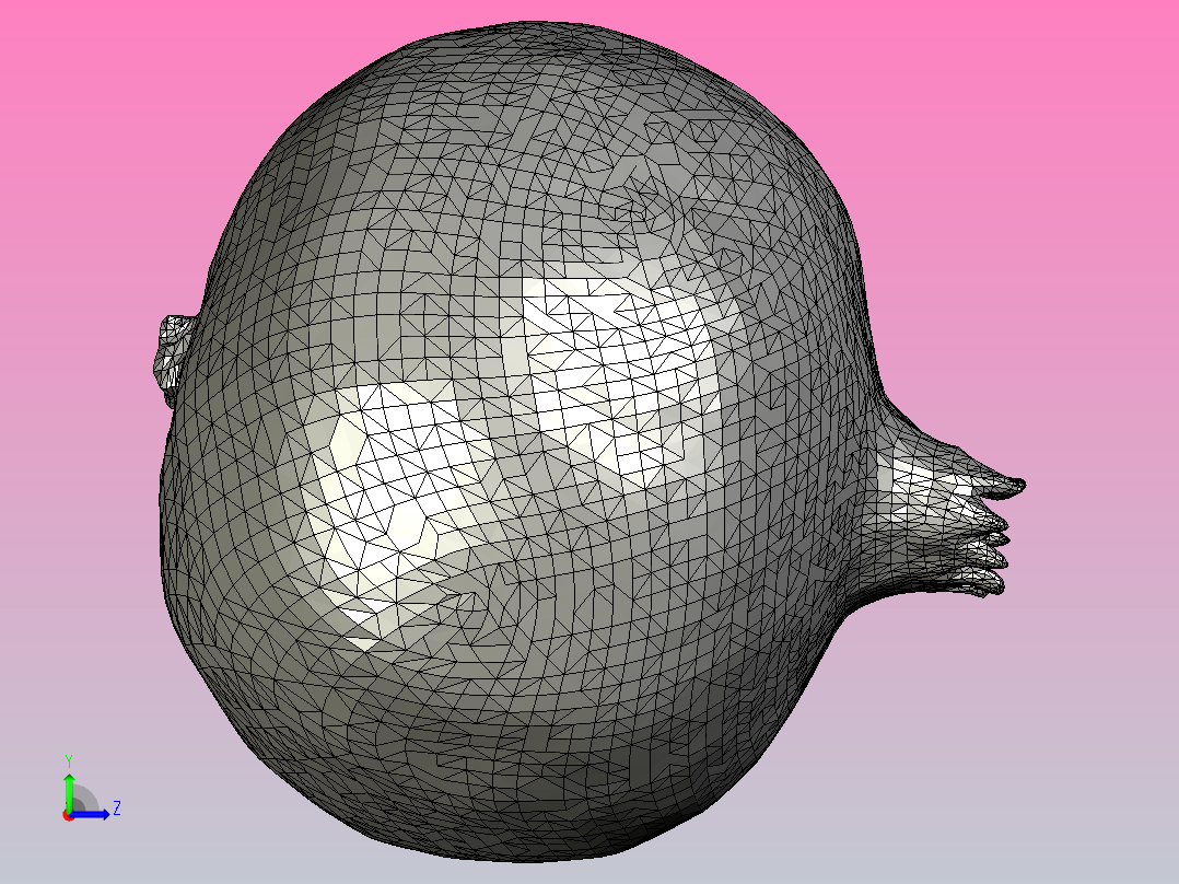 1_045Pomegranade_01_4K水果蔬菜面包坚果左视图