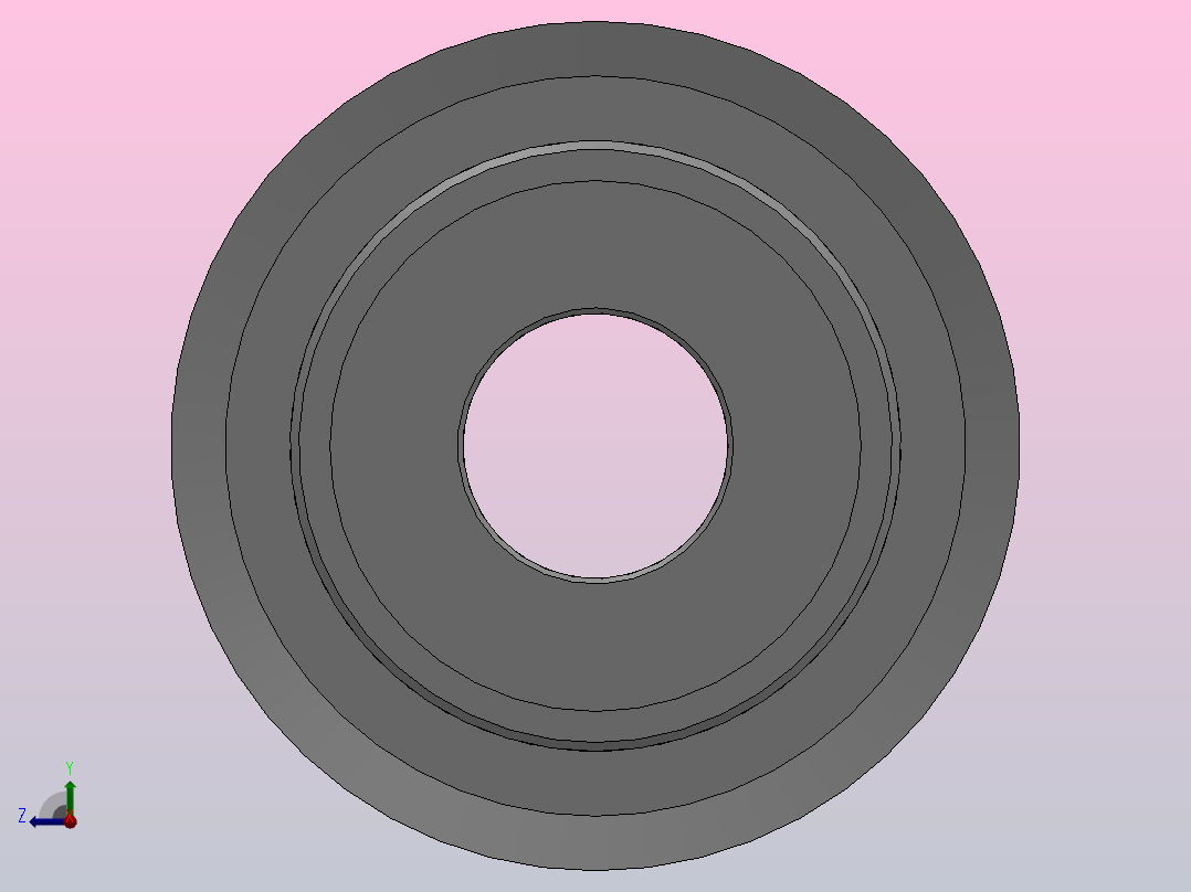 大凸缘型小凸缘型半圆弧形齿同步带轮S3M型_SS3MDC-30-10-dc10-A右视图