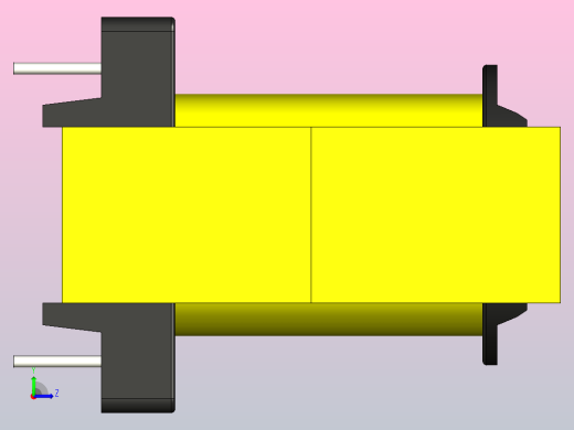 带铁氧体磁芯 EER281712 的变压器左视缩略图