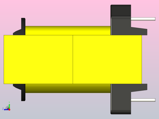 带铁氧体磁芯 EER281712 的变压器右视缩略图
