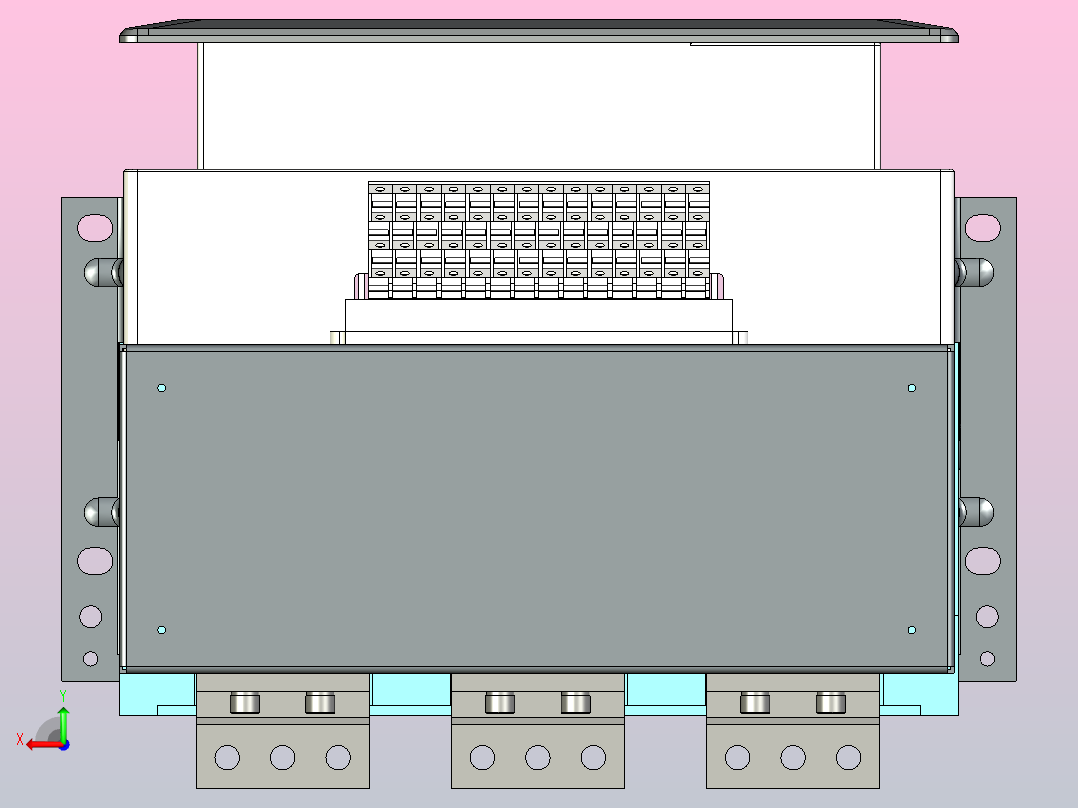 NA8-3200 1600A-2500A 3P 固定式-水平接线+门框202409后视图