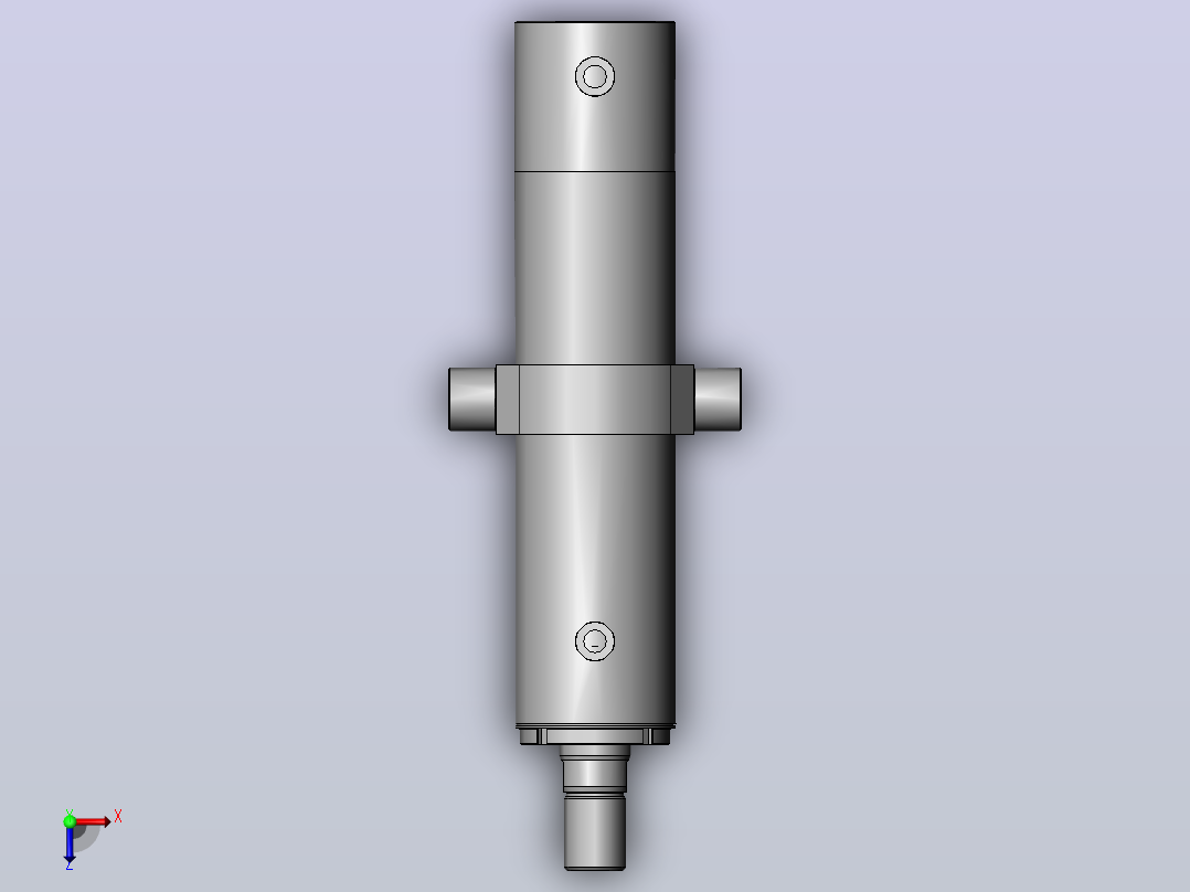HSG-80X45-TC 中间砲耳型工程油缸[HSG-80X45-300-TC]俯视图