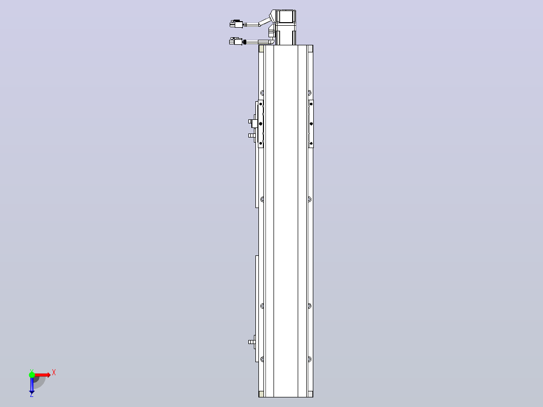 MTH12标准螺杆滑台[MTH12-L#-400-BC-P10-C3]俯视图