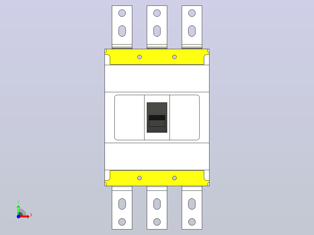 断路器NF630-SWU 3P三菱电机前视图