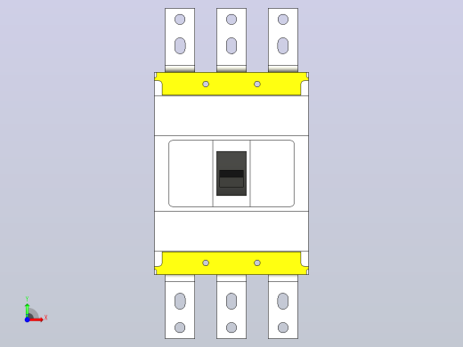 断路器NF630-SWU 3P三菱电机前视缩略图
