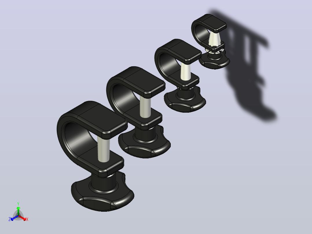安装夹具套件正等轴测图