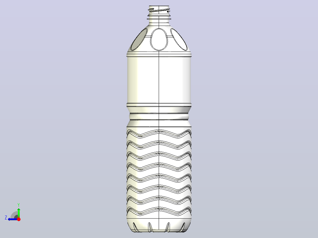 矿泉水瓶右视图