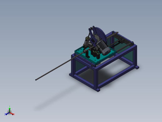 同步自动切割机正等轴测缩略图