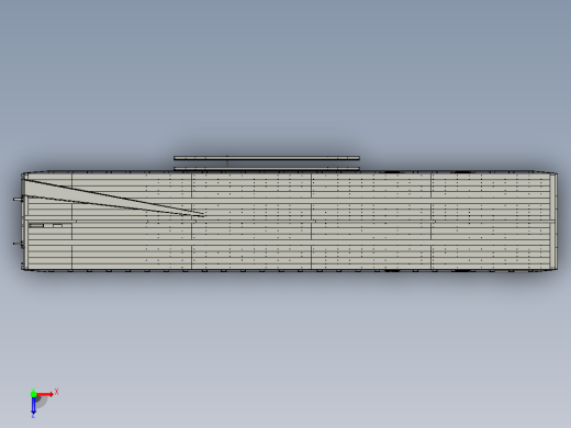 44英尺长挂车拖车俯视缩略图