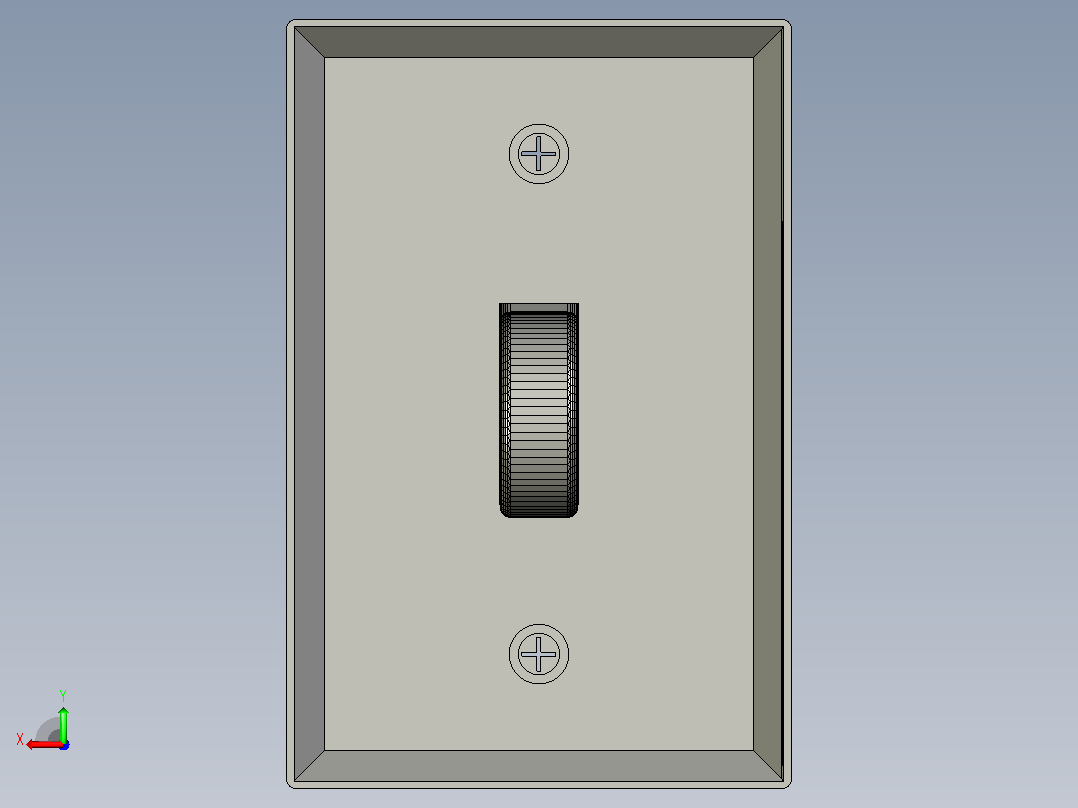 电灯开关后视图