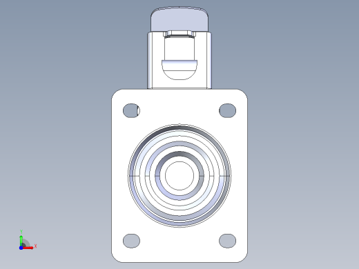 抗静电双制动转向脚轮D100 140×110_抗静电双制动转向脚轮D100 140×110前视缩略图