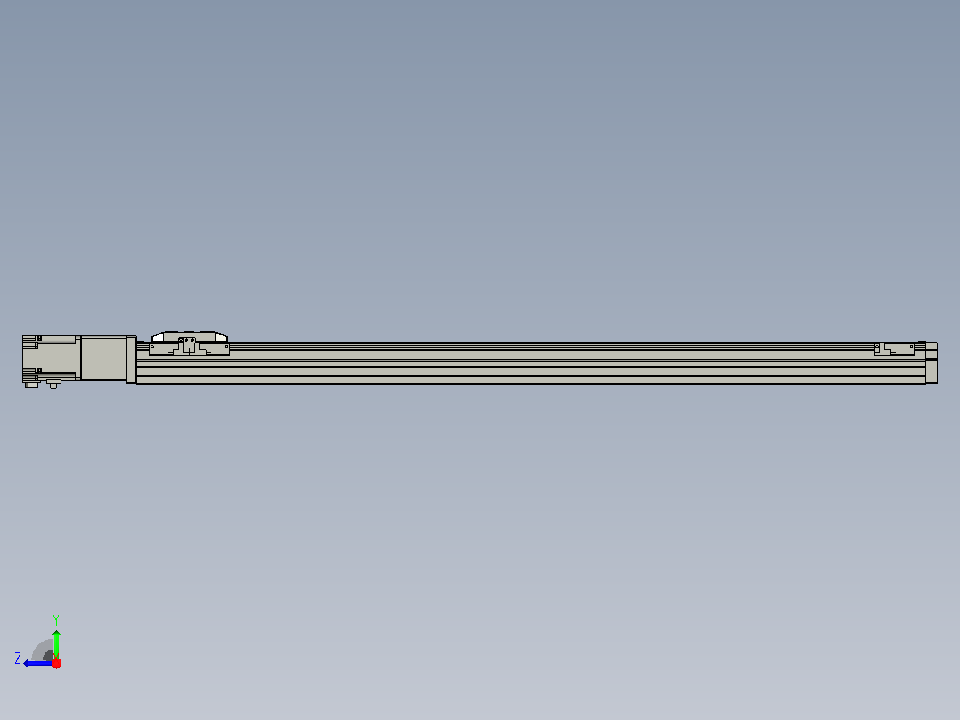滚珠丝杠直线轴内置导轨TPA-GCR-65-1610C-L900-M-M40-N3右视图