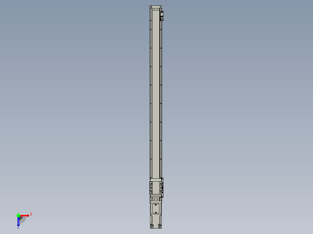 滚珠丝杠直线轴内置导轨TPA-GCR-65-1610C-L900-M-M40-N3俯视图