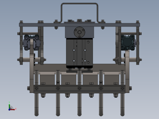抓袋夹具夹爪（sw2018）前视缩略图