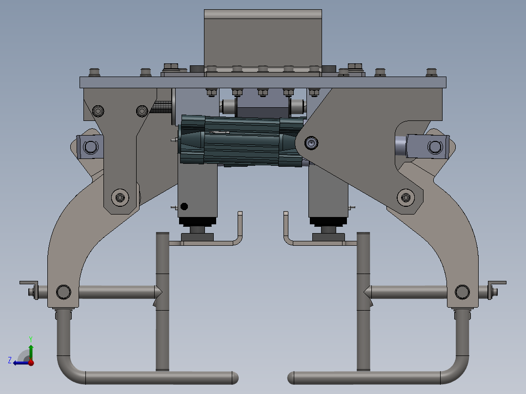 抓袋夹具夹爪（sw2018）右视图