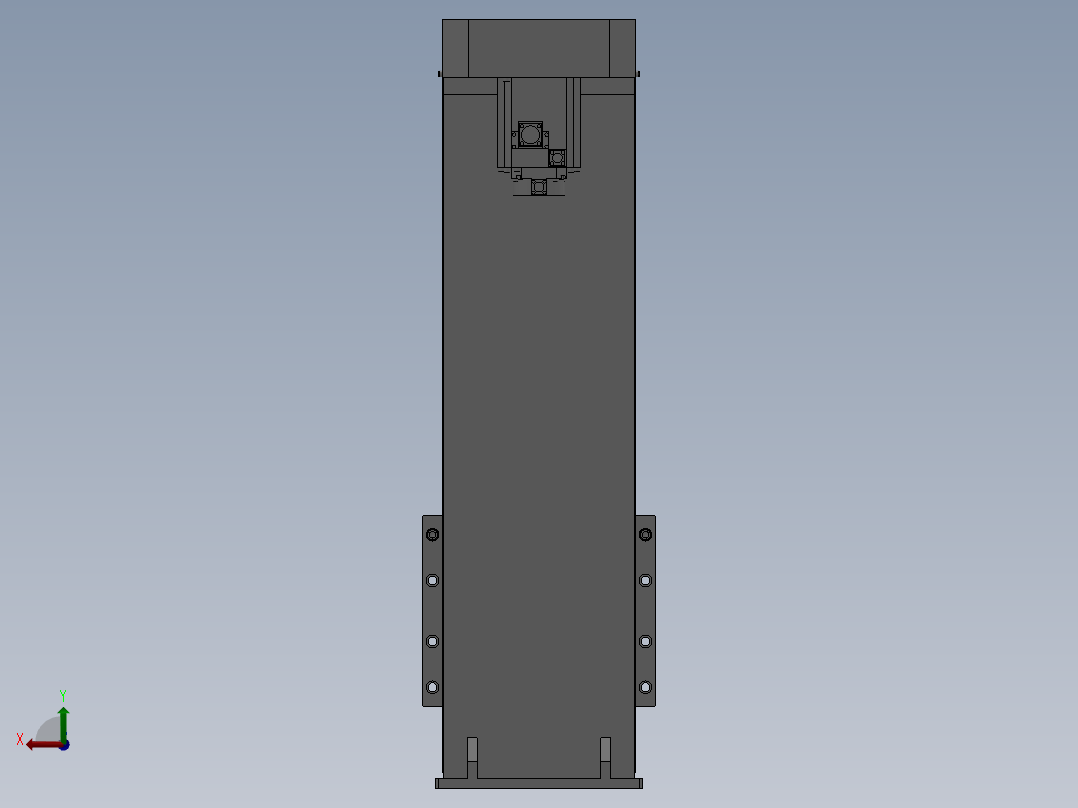 防尘升降机后视图