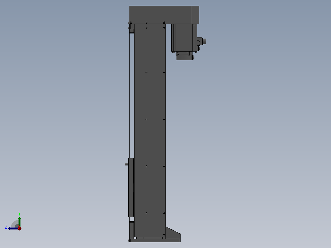 防尘升降机右视图