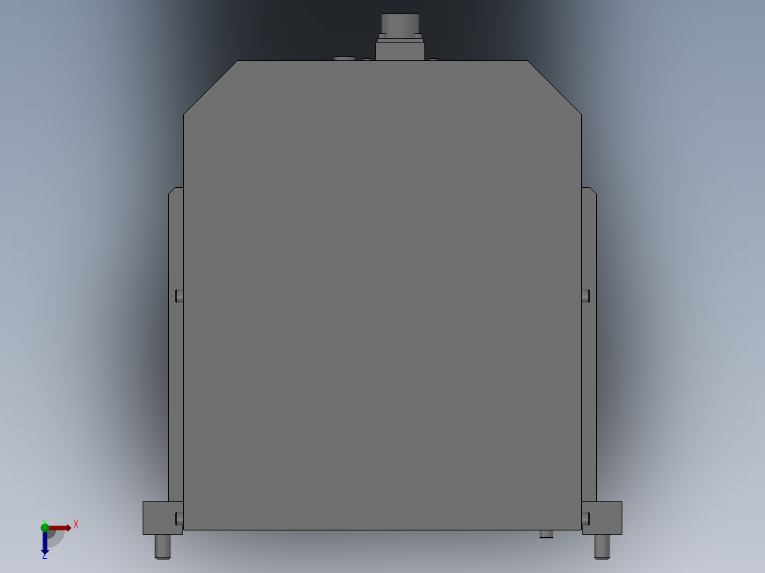 防尘升降机俯视图