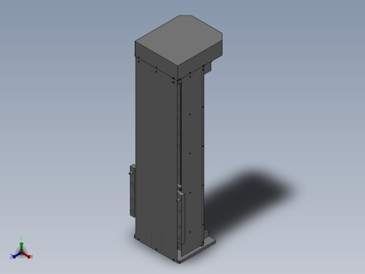 防尘升降机正等轴测缩略图