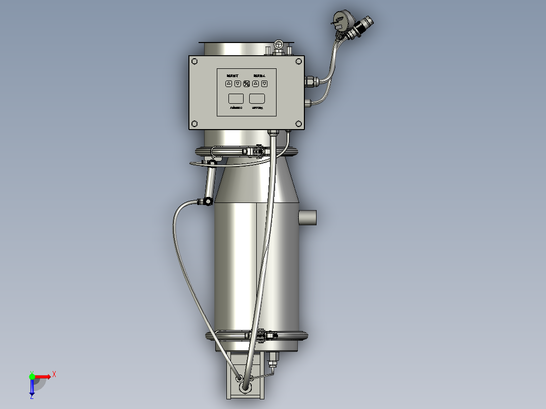 气动真空上料机sw17俯视图
