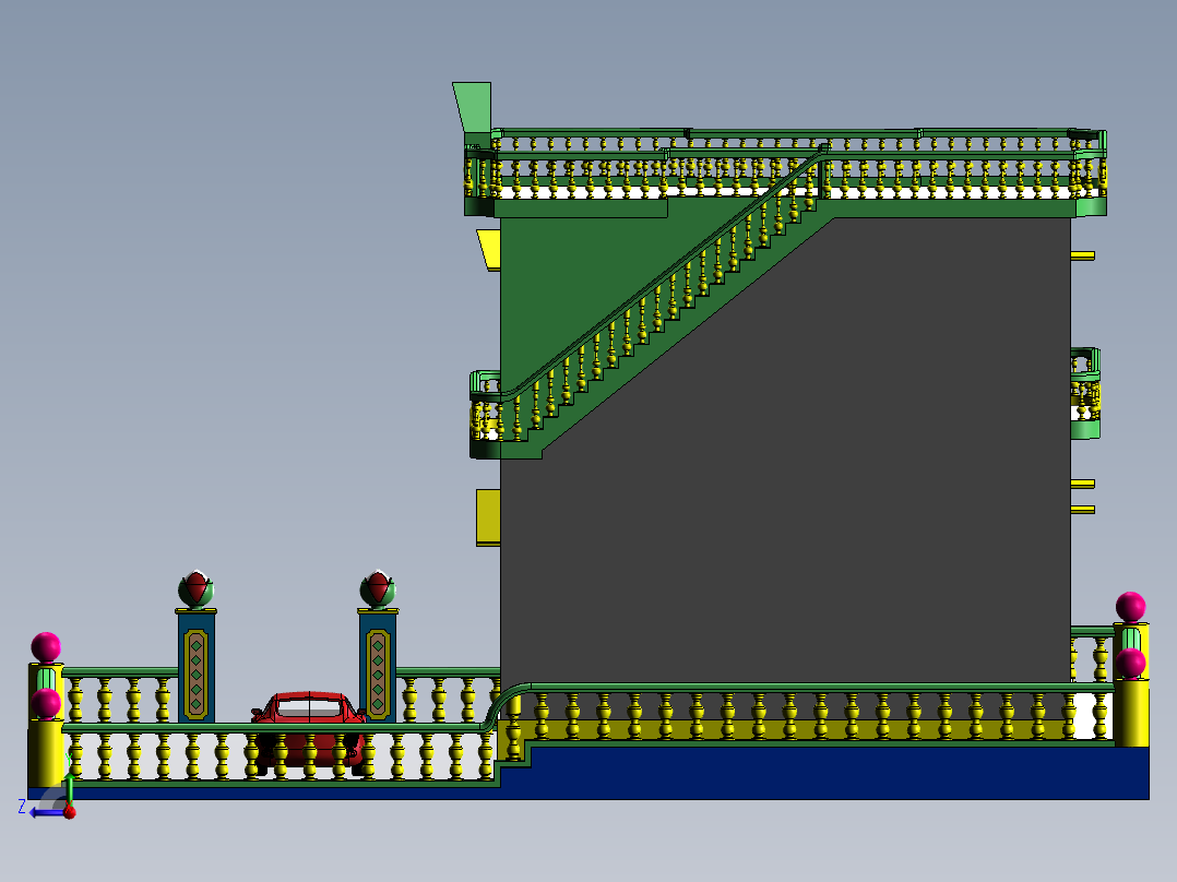 我的车和我的房子右视图