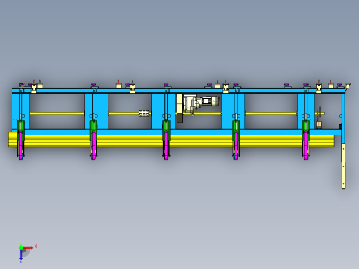 Belt Stocker皮带堆垛机3D模型图纸 CATIA设计俯视缩略图