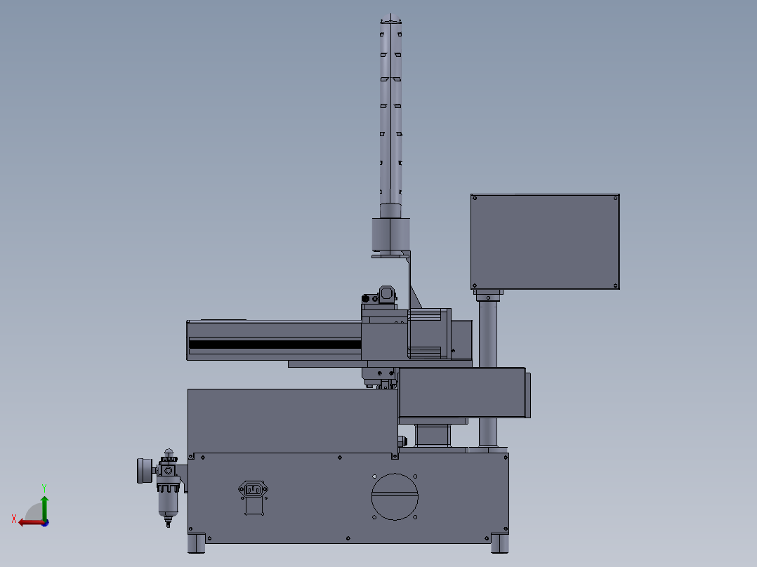 底膜喷胶机构后视图