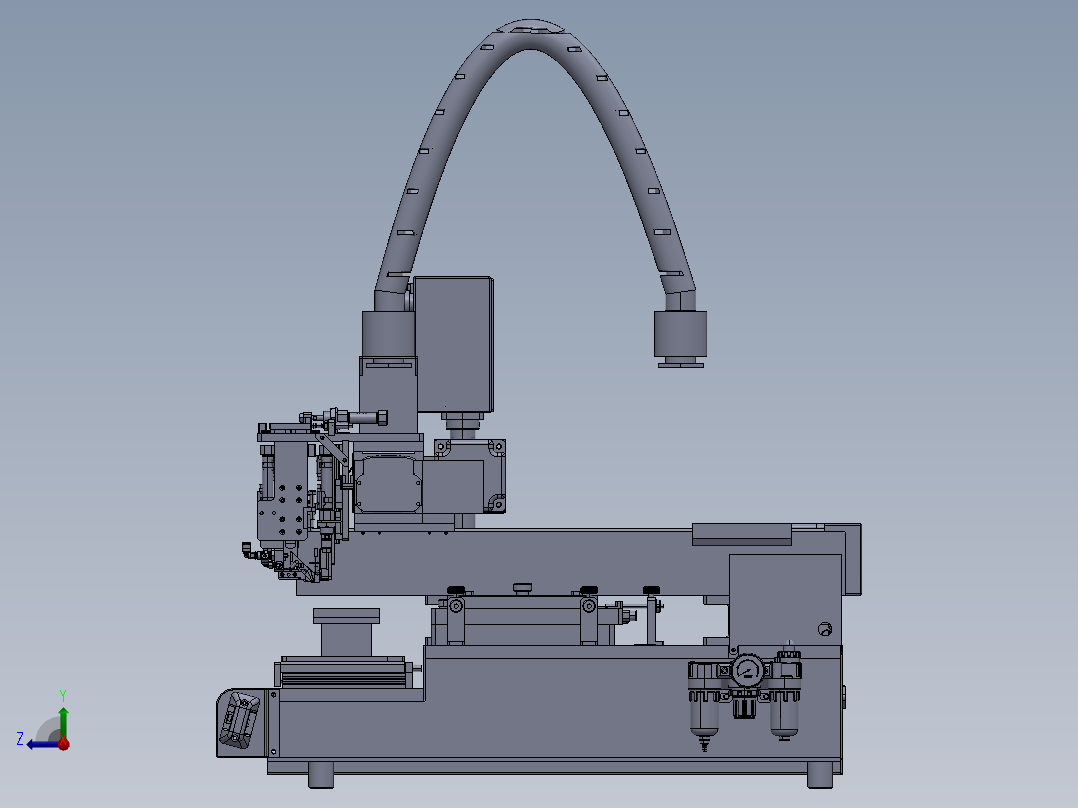 底膜喷胶机构右视图