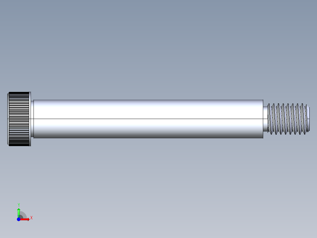 内六角螺螺栓-SB 0.500-13 x3.75前视图