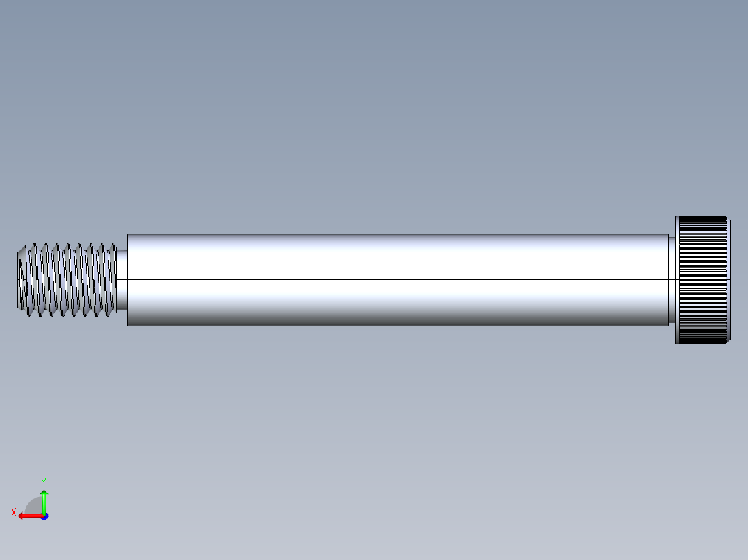 内六角螺螺栓-SB 0.500-13 x3.75后视图