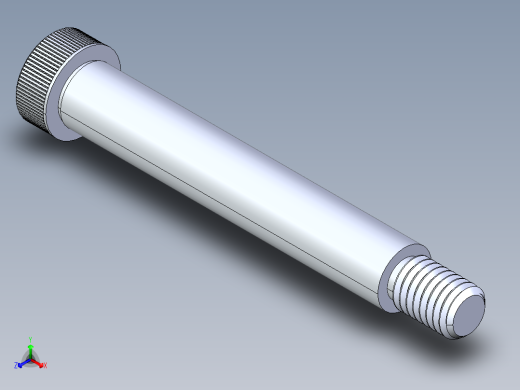 内六角螺螺栓-SB 0.500-13 x3.75正等轴测缩略图