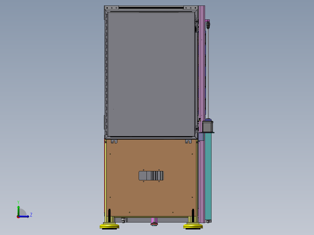 电机磁铁自动组装机左视图